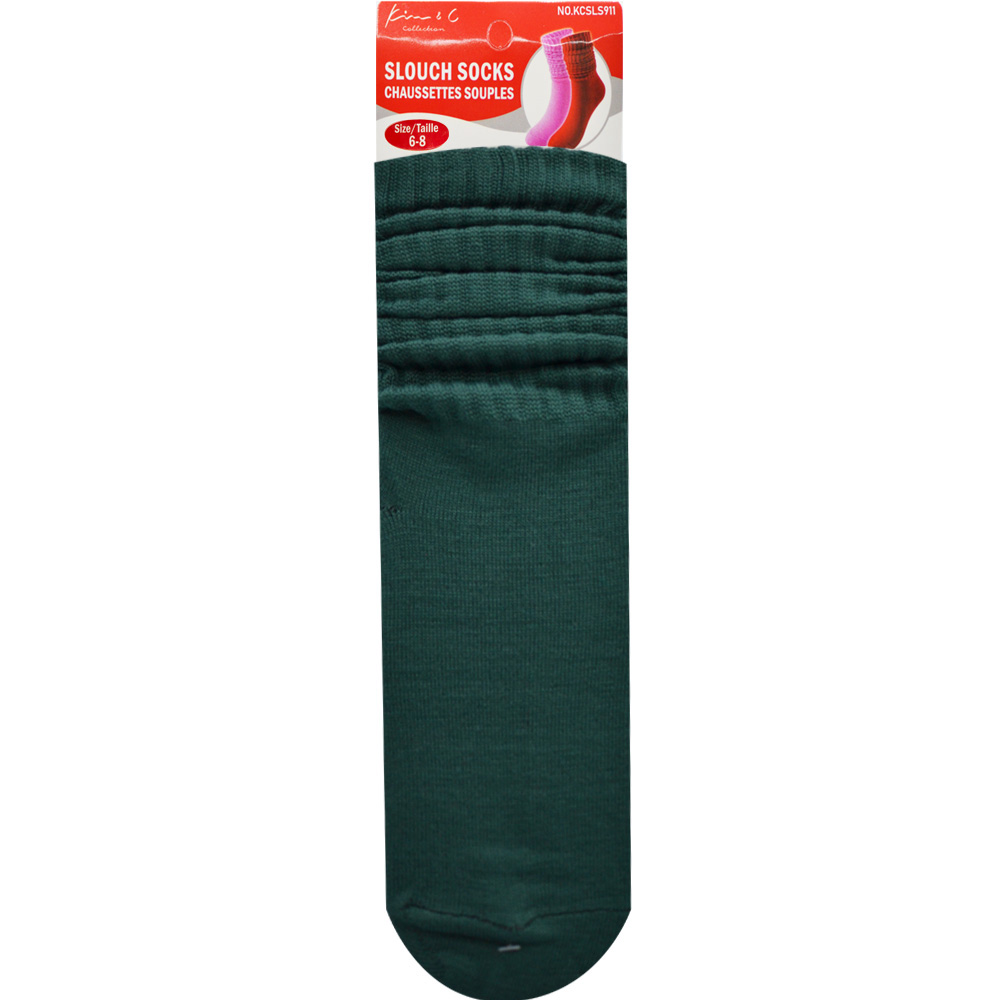 Slouch Socks 6-8 Green (6pair/Pack) Slouch Socks 6-8 Green (6pair/Pack)